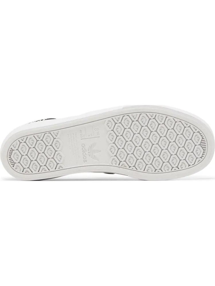 Кроссовки Adidas Court Rallye Slip 'Allover Logo - Black White' — изображение 4 из 7, черный