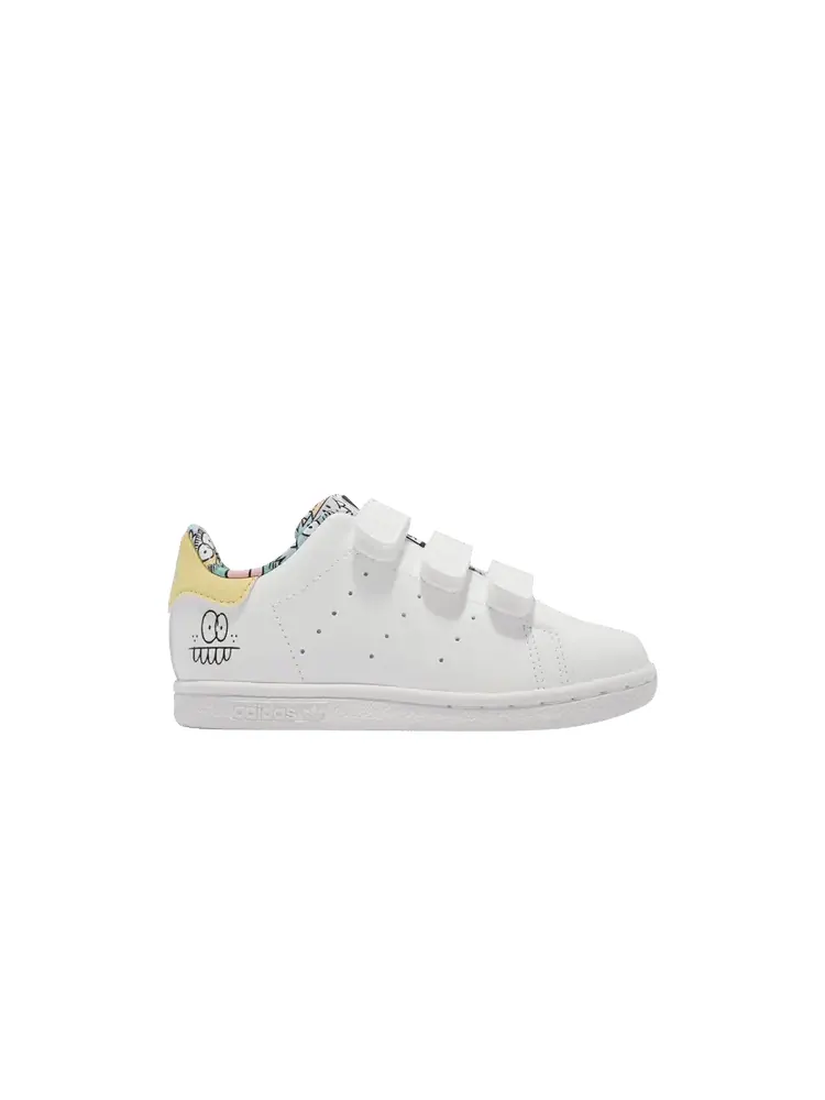 Кроссовки adidas Kevin Lyons x Stan Smith I 'Playful Artwork' — изображение 1 из 1, белый/белый/прозрачный