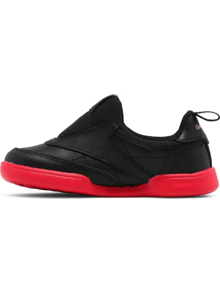 Кроссовки cardi b x club c slip-on 3 toddler 'black vector red' Reebok — изображение 3 из 8, черный