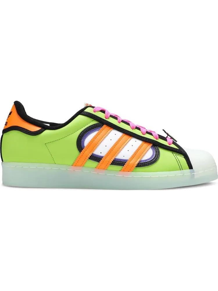 Кроссовки Adidas The Simpsons x Superstar 'Squishee' — изображение 1 из 8, зеленый