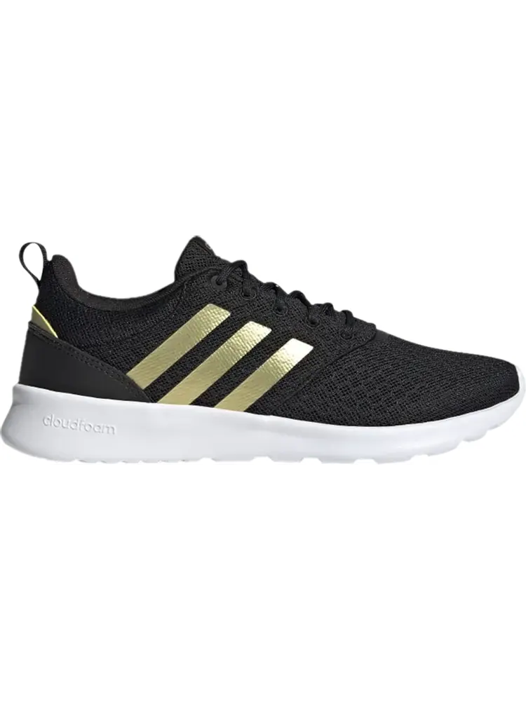Кроссовки Adidas Wmns QT Racer 2.0 'Black Gold Metallic' — изображение 1 из 1, черный