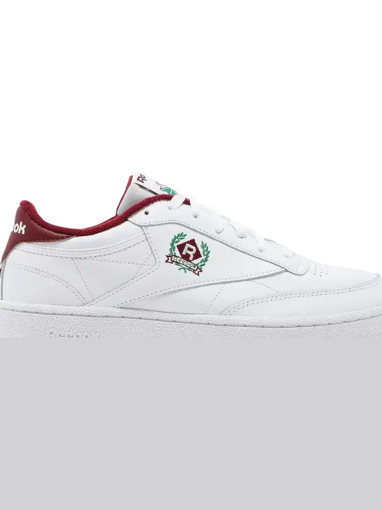 Кроссовки club c 85 'og crest - white classic burgundy' Reebok — изображение 2 из 8, белый