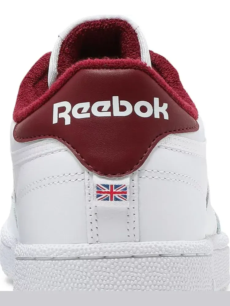 Кроссовки club c 85 'og crest - white classic burgundy' Reebok — изображение 7 из 8, белый