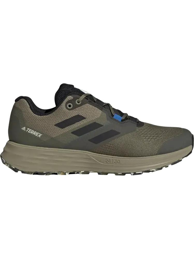 Кроссовки Adidas Terrex Two Flow 'Focus Olive' — изображение 1 из 1, зеленый