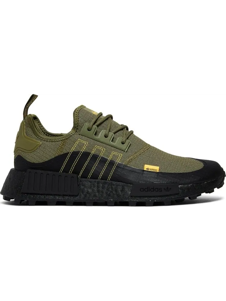 Кроссовки Adidas NMD_R1 'Focus Olive' — изображение 1 из 8, зеленый