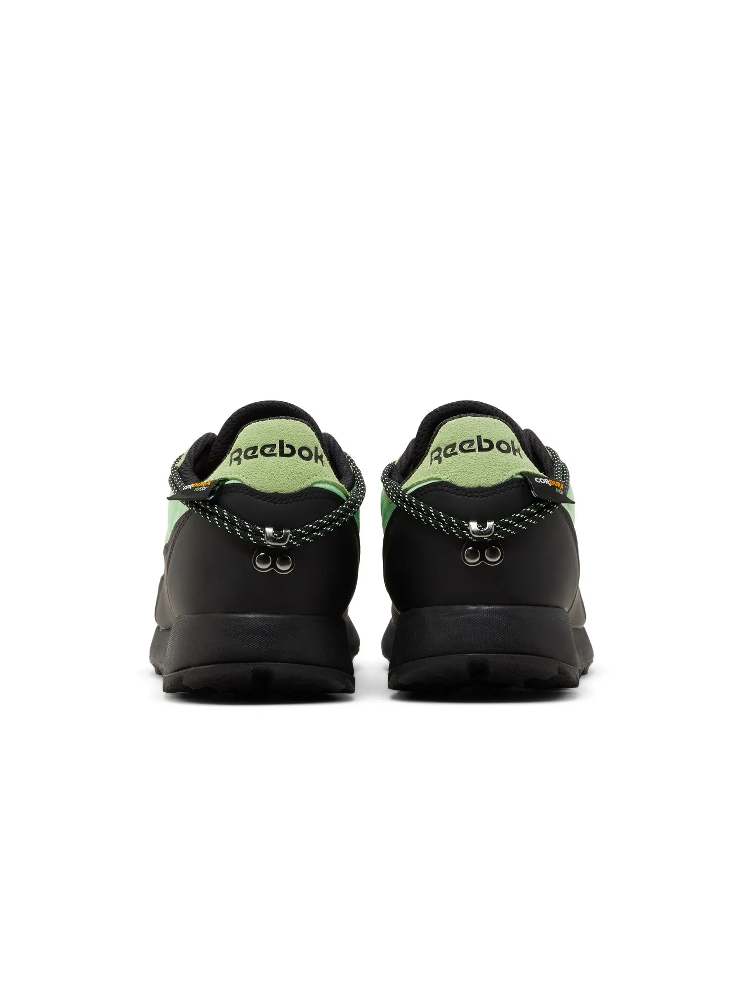 Кроссовки Pleasures x Classic Leather Reebok — изображение 6 из 8, неоновый/черный/черный