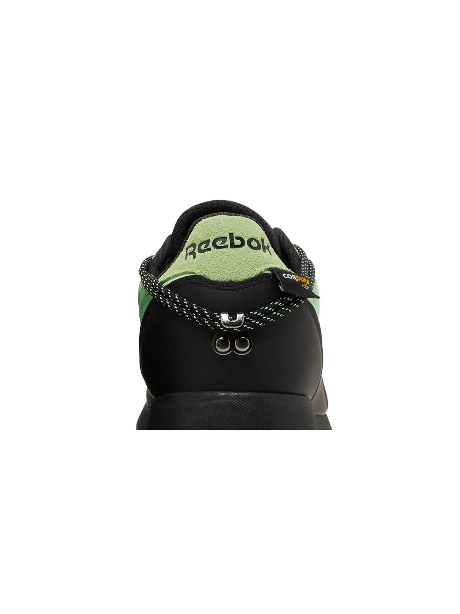 Кроссовки Pleasures x Classic Leather Reebok — изображение 7 из 8, неоновый/черный/черный
