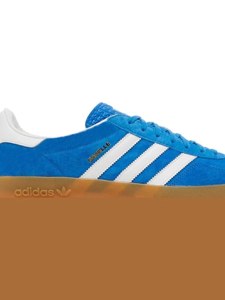 Кроссовки Adidas Gazelle Indoor 'Blue Bird Gum' — изображение 2 из 8, синий