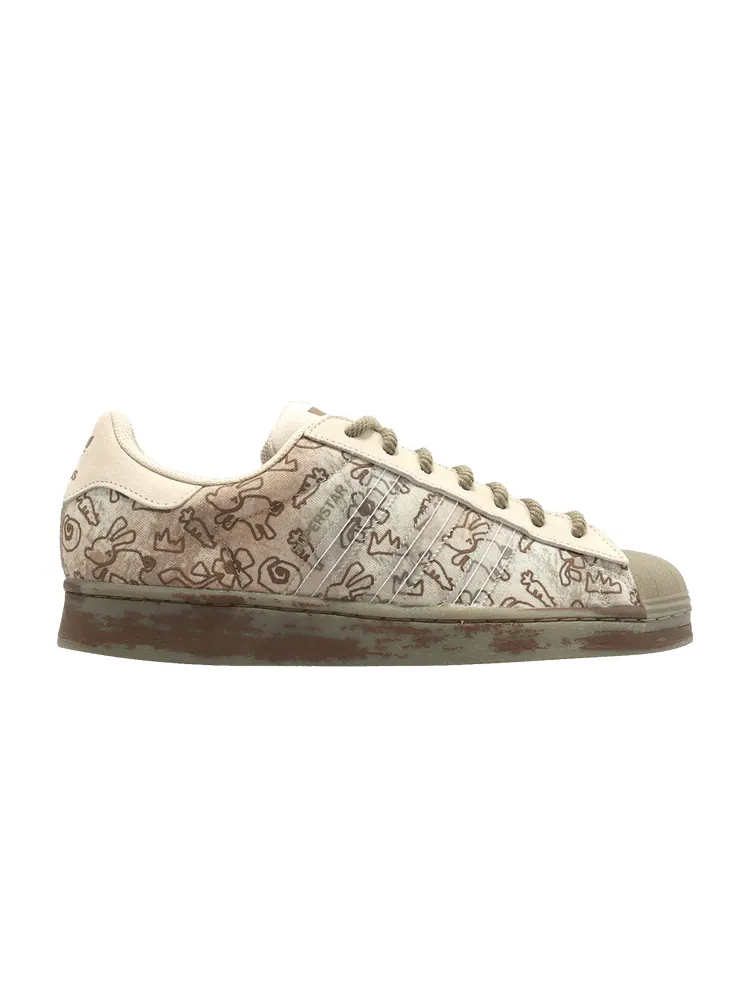 Кроссовки adidas Melting Sadness x Superstar 'Allover Graphics - Clear Brown' — изображение 1 из 1