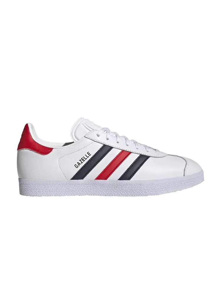 Кроссовки adidas Gazelle 'White Legend Ink Red' — изображение 1 из 1, белый//красный