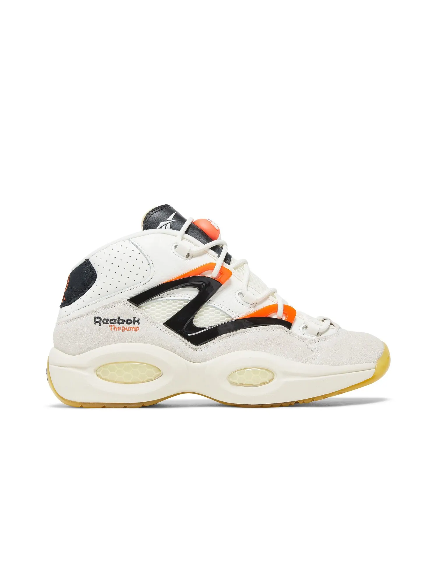 Кроссовки Question Pump Reebok — изображение 1 из 8, черный/оранжевый