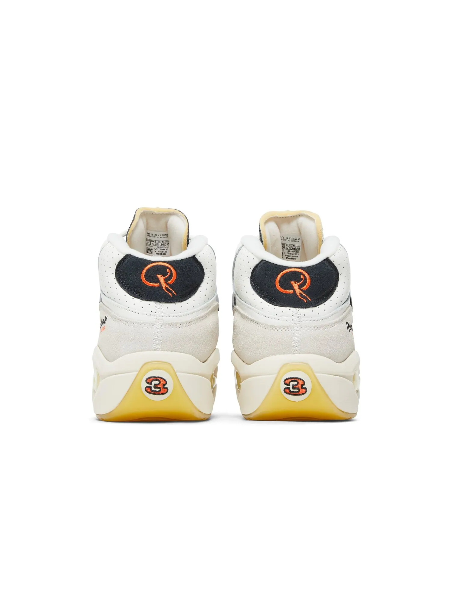 Кроссовки Question Pump Reebok — изображение 6 из 8, черный/оранжевый