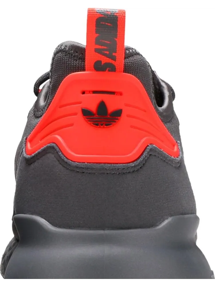 Кроссовки Adidas ZX 2K Boost 'Grey Solar Red' — изображение 7 из 8, серый