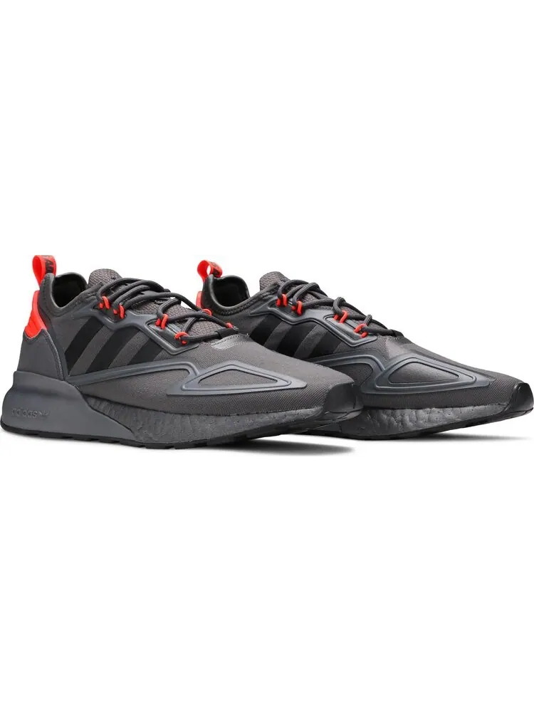 Кроссовки Adidas ZX 2K Boost 'Grey Solar Red' — изображение 8 из 8, серый