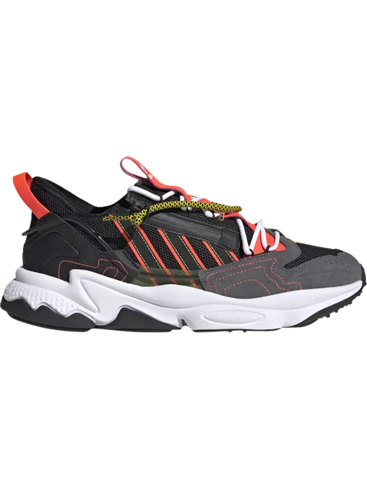 Кроссовки Adidas Ozweego Zip 'Black Solar Red' — изображение 1 из 1, черный
