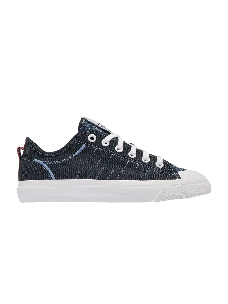 Кроссовки adidas Nizza RF Low 'White Light Blue' — изображение 1 из 1, белый/светлый синий