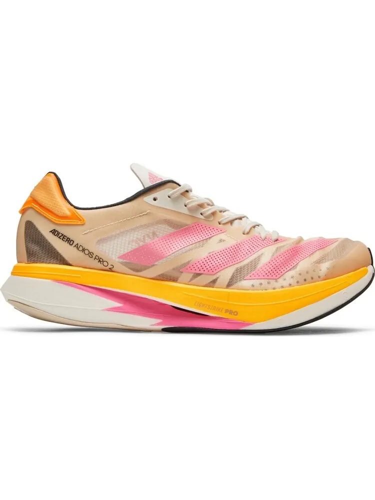 Кроссовки Adidas Adizero Adios Pro 2 'Halo Ivory Ultra Pop' — изображение 1 из 8, бежевый