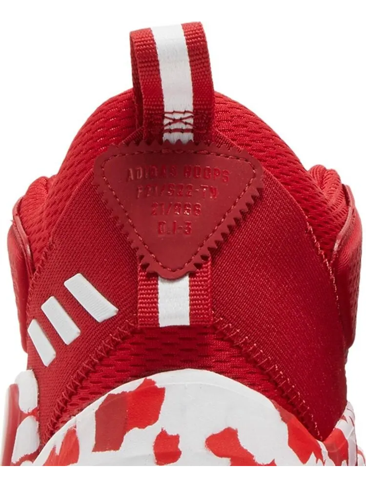 Кроссовки Adidas D.O.N. Issue #3 'Paint Smudge - Team Power Red' — изображение 7 из 8, красный