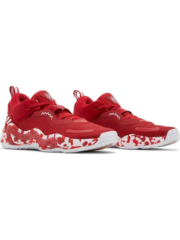 Кроссовки Adidas D.O.N. Issue #3 'Paint Smudge - Team Power Red' — изображение 8 из 8, красный