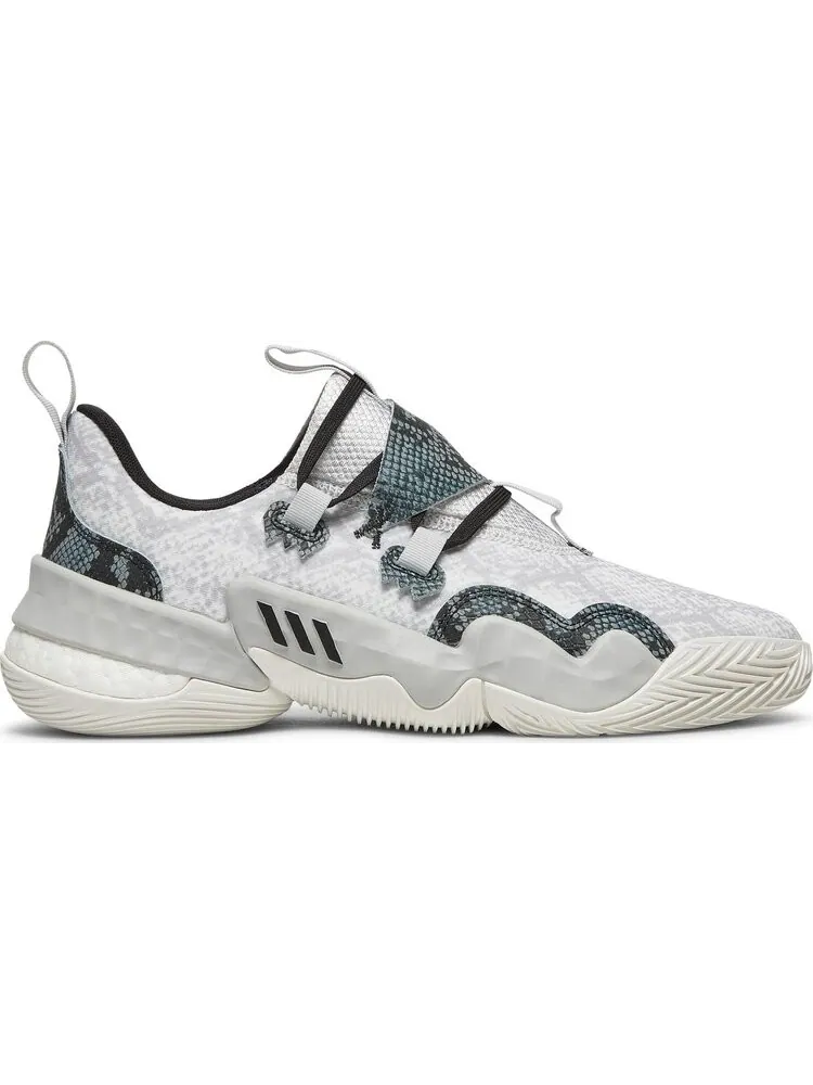 Кроссовки Adidas Trae Young 1 'Snakeskin' — изображение 1 из 8, серый