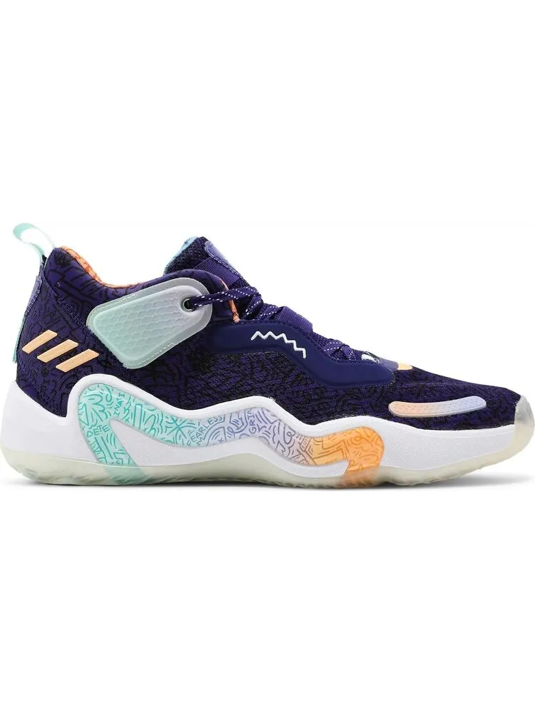 Кроссовки Adidas D.O.N. Issue #3 'Jazz' — изображение 1 из 8, фиолетовый