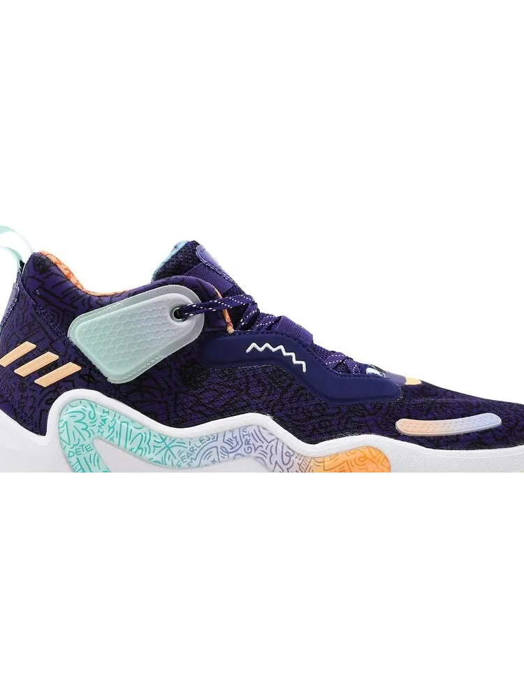 Кроссовки Adidas D.O.N. Issue #3 'Jazz' — изображение 2 из 8, фиолетовый
