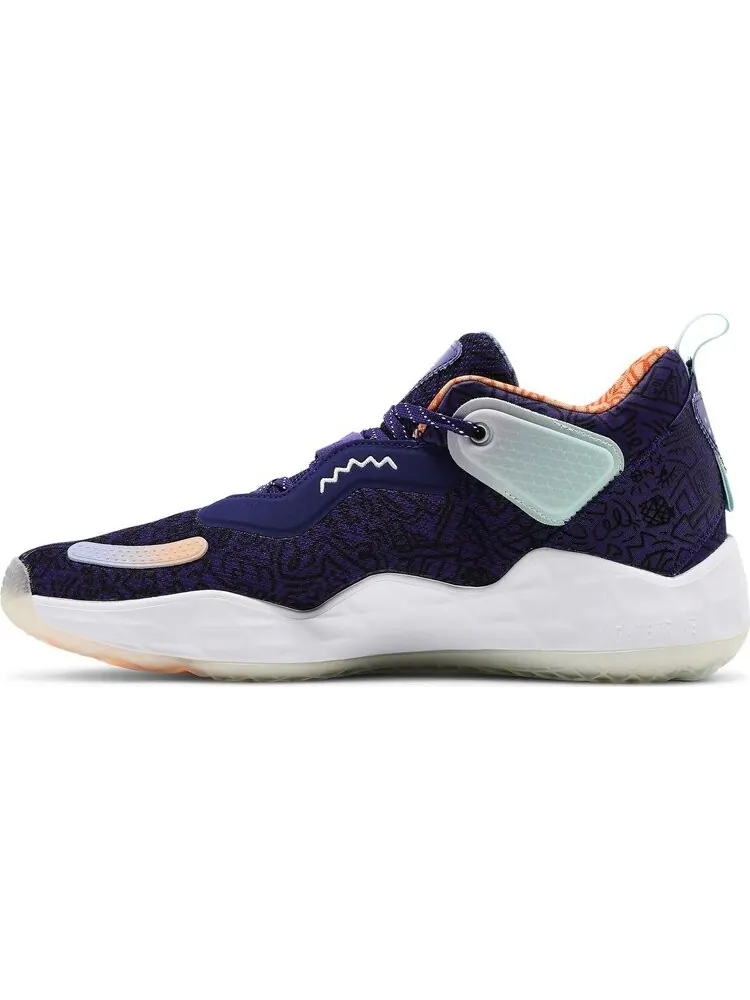 Кроссовки Adidas D.O.N. Issue #3 'Jazz' — изображение 3 из 8, фиолетовый