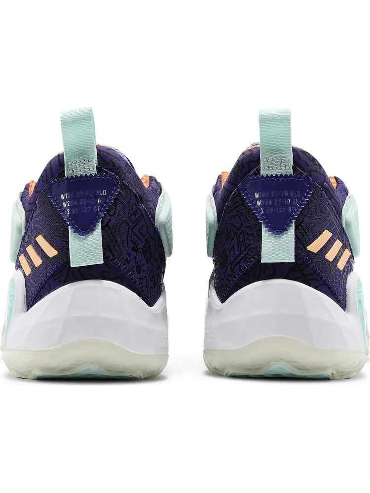 Кроссовки Adidas D.O.N. Issue #3 'Jazz' — изображение 6 из 8, фиолетовый