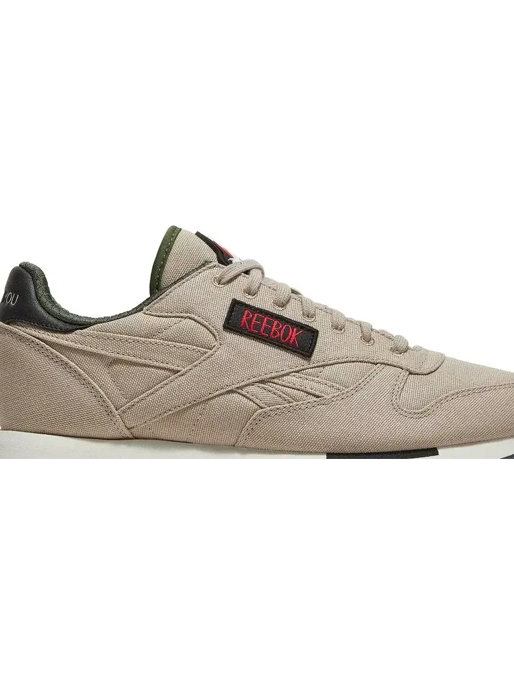 Кроссовки ghostbusters x classic leather 'khaki flight suit' Reebok — изображение 2 из 8, загар
