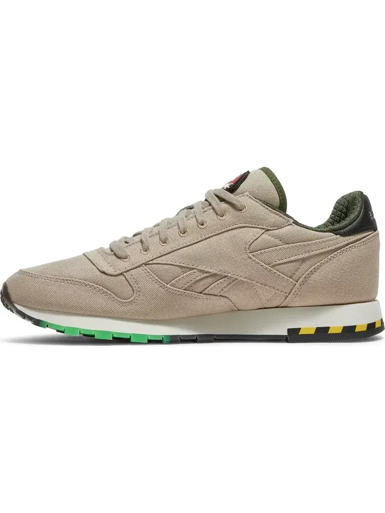 Кроссовки ghostbusters x classic leather 'khaki flight suit' Reebok — изображение 3 из 8, загар