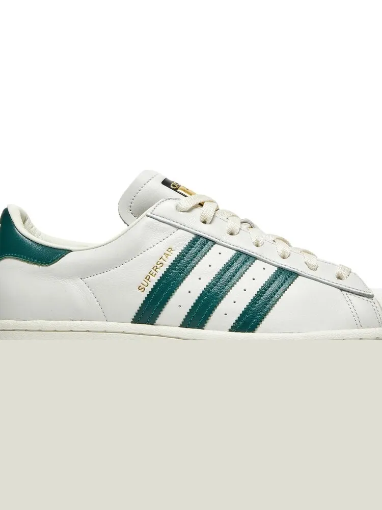 Кроссовки Adidas Superstar 'Off White Collegiate Green' — изображение 2 из 8, зеленый