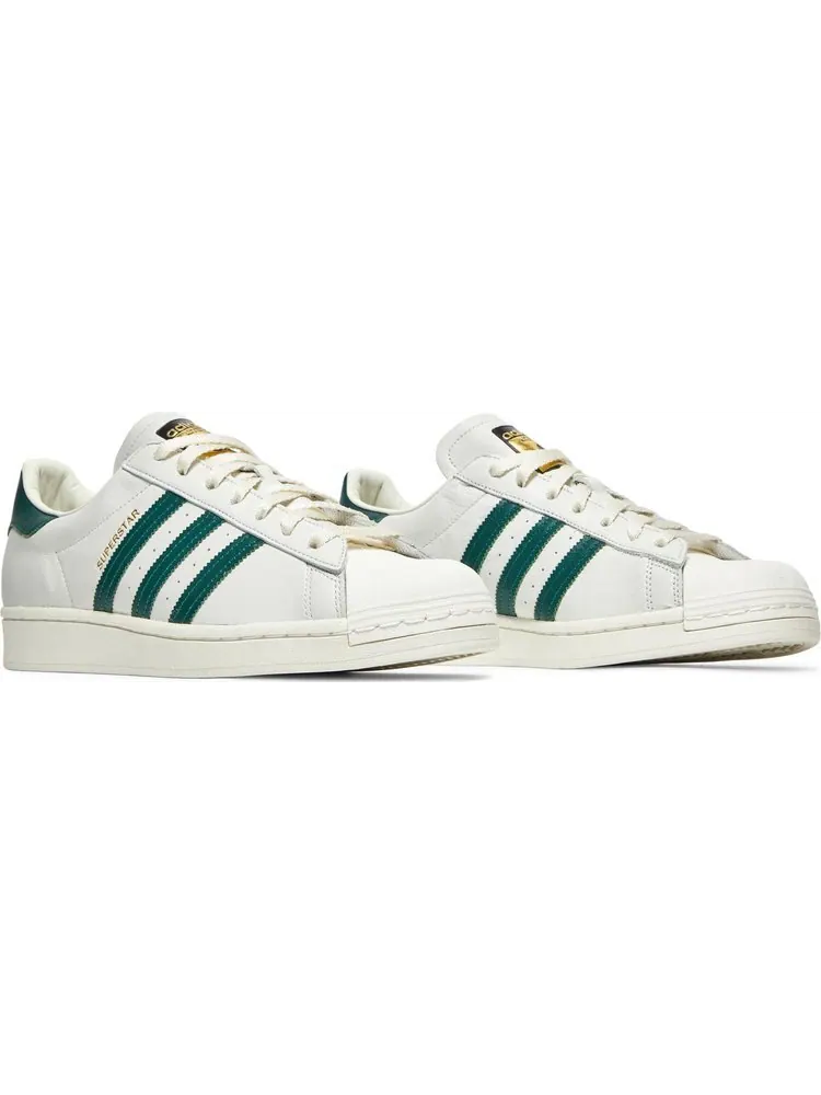 Кроссовки Adidas Superstar 'Off White Collegiate Green' — изображение 8 из 8, зеленый