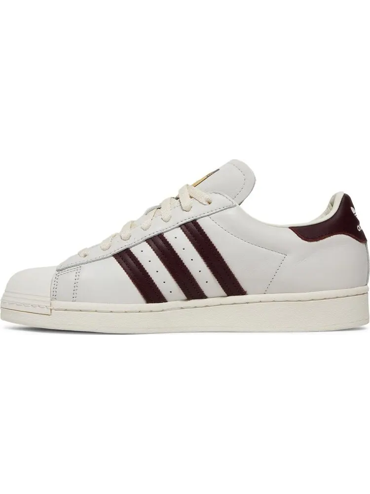 Кроссовки Adidas Superstar 'Off White Maroon' — изображение 3 из 8, красный