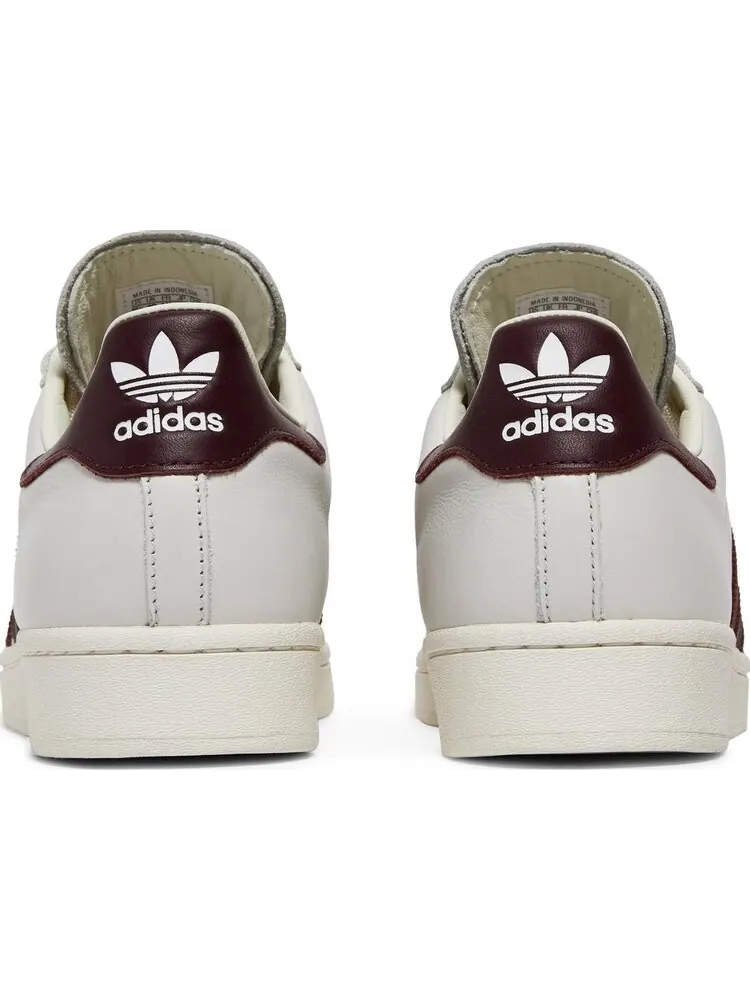 Кроссовки Adidas Superstar 'Off White Maroon' — изображение 6 из 8, красный