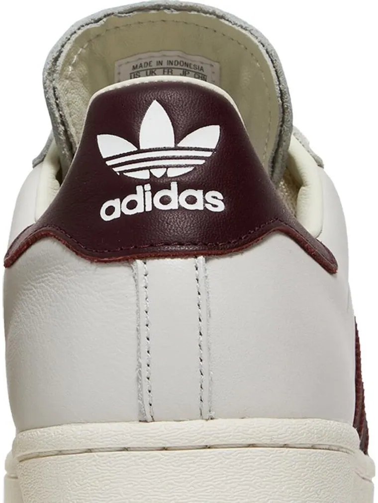 Кроссовки Adidas Superstar 'Off White Maroon' — изображение 7 из 8, красный