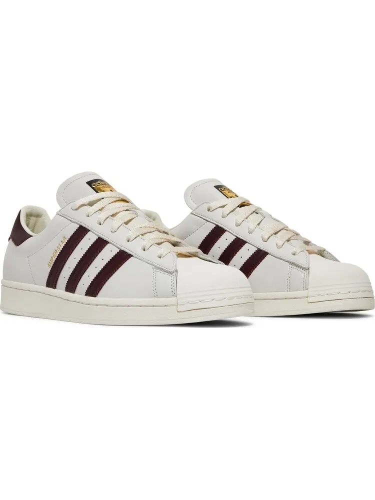 Кроссовки Adidas Superstar 'Off White Maroon' — изображение 8 из 8, красный