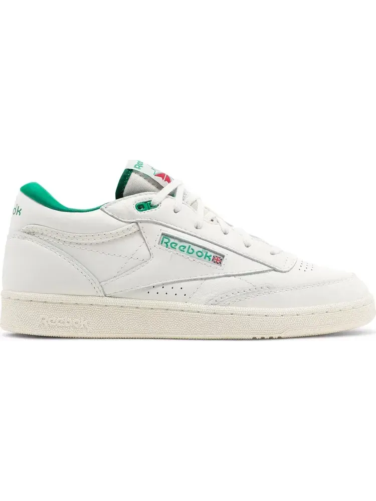 Кроссовки club c mid 2 vintage 'chalk glen green' Reebok, пломбир — изображение 1 из 8, бежевый