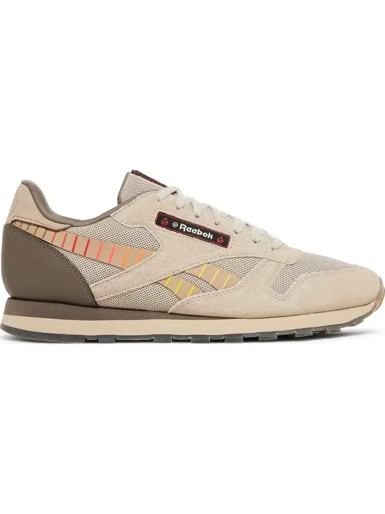 Кроссовки hot ones x classic leather 'scoville levels' Reebok, пломбир — изображение 1 из 8, бежевый