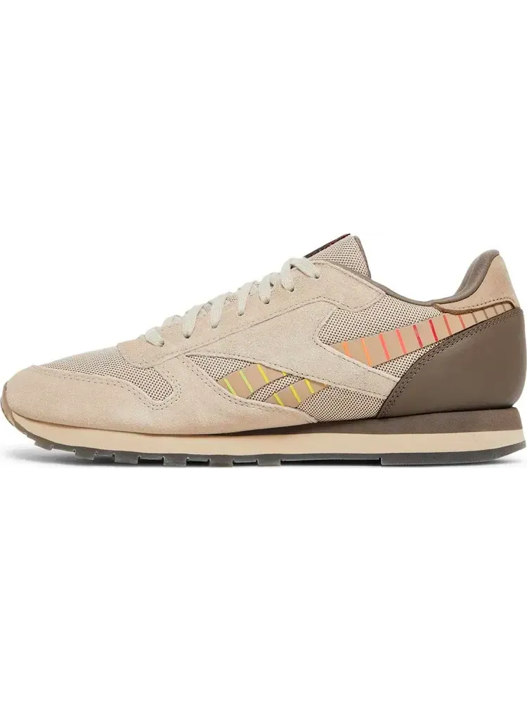 Кроссовки hot ones x classic leather 'scoville levels' Reebok, пломбир — изображение 3 из 8, бежевый