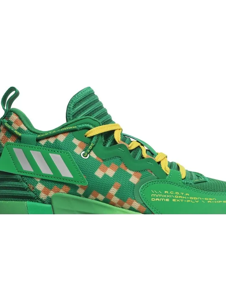 Кроссовки Adidas Dame 7 EXTPLY 'Team Green' — изображение 2 из 8, зеленый