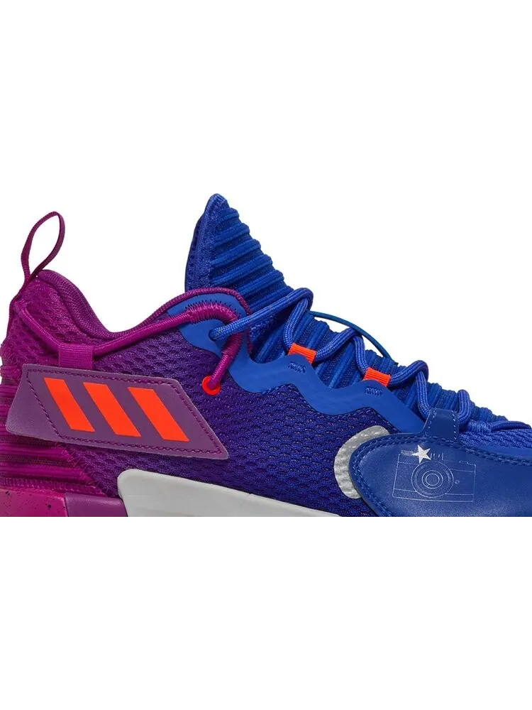Кроссовки Adidas Dame 7 EXTPLY 'Say Cheese' — изображение 2 из 8, фиолетовый