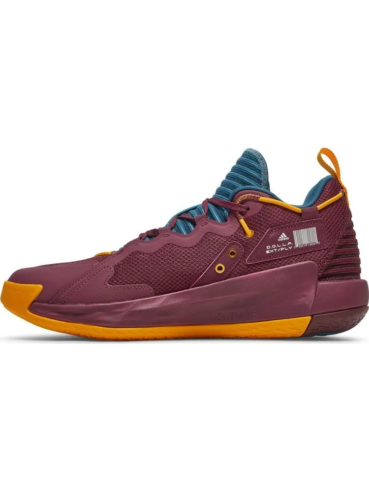 Кроссовки Adidas Dame 7 EXTPLY 'Three' — изображение 3 из 8, красный