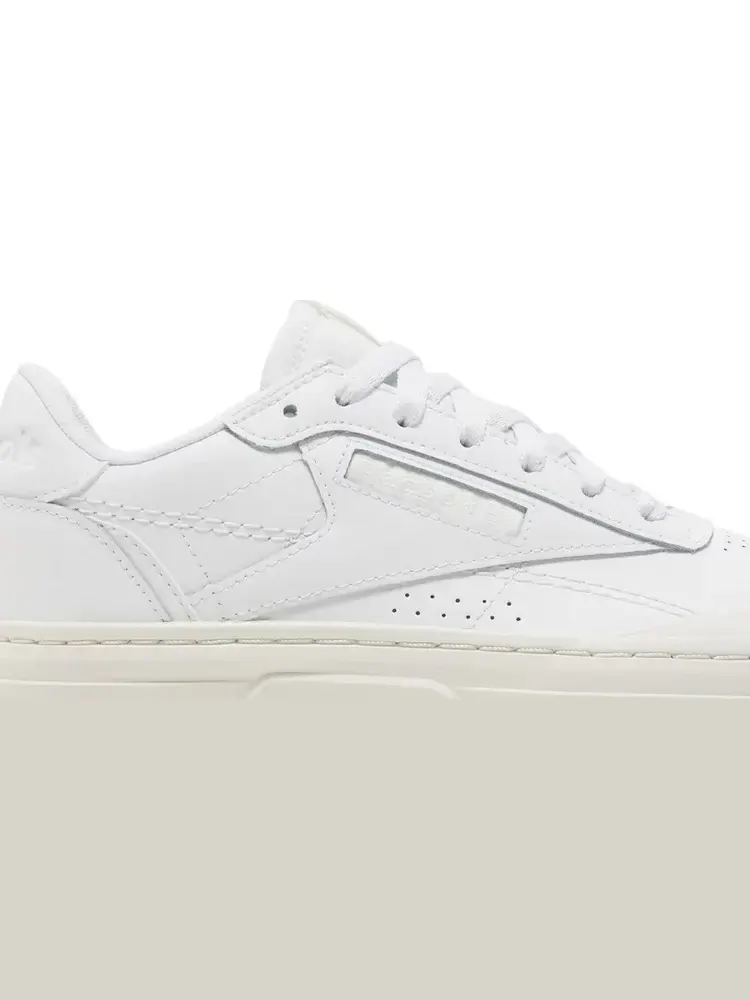Кроссовки wmns club c double geo 'triple white' Reebok — изображение 2 из 8, белый