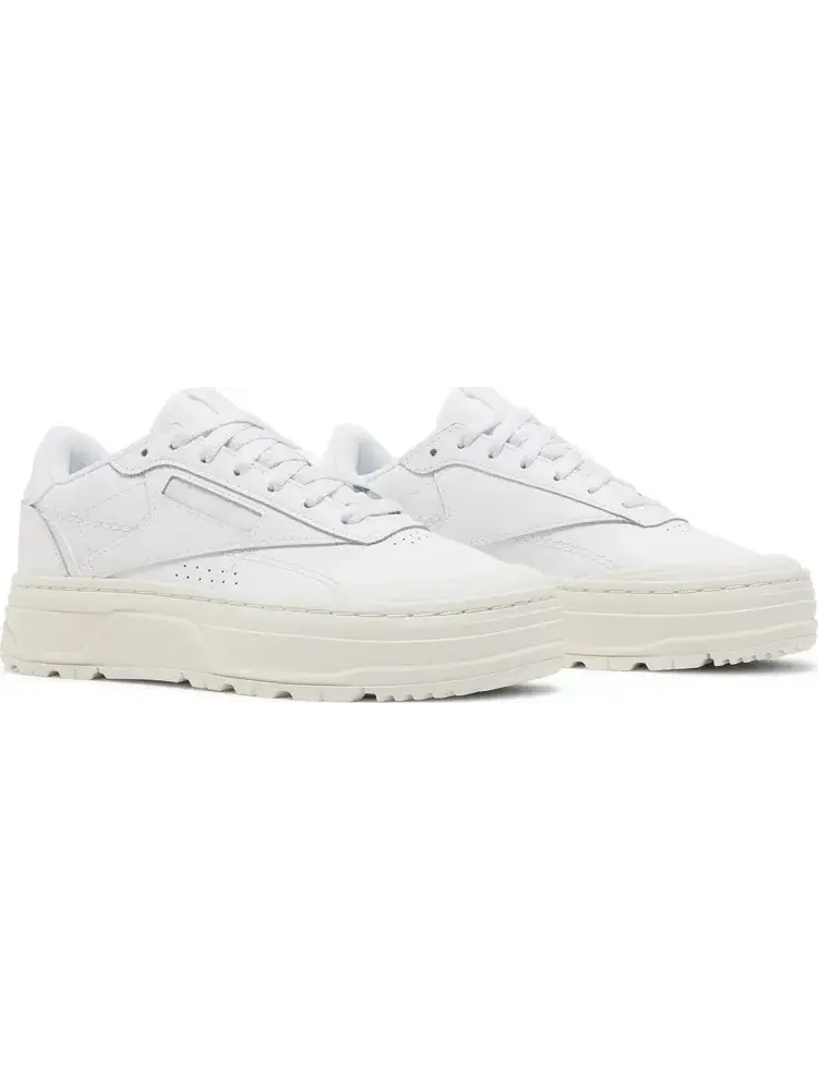 Кроссовки wmns club c double geo 'triple white' Reebok — изображение 8 из 8, белый