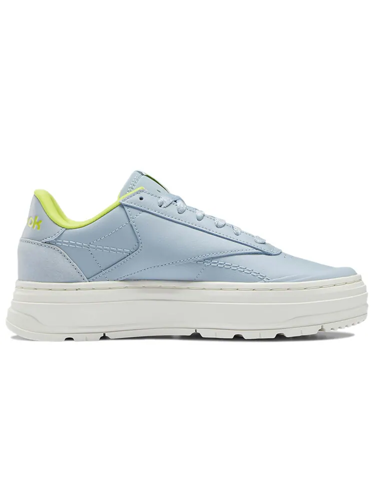 Reebok Club C Women's Double Geo 'Gable Grey Acid Yellow' — изображение 2 из 5