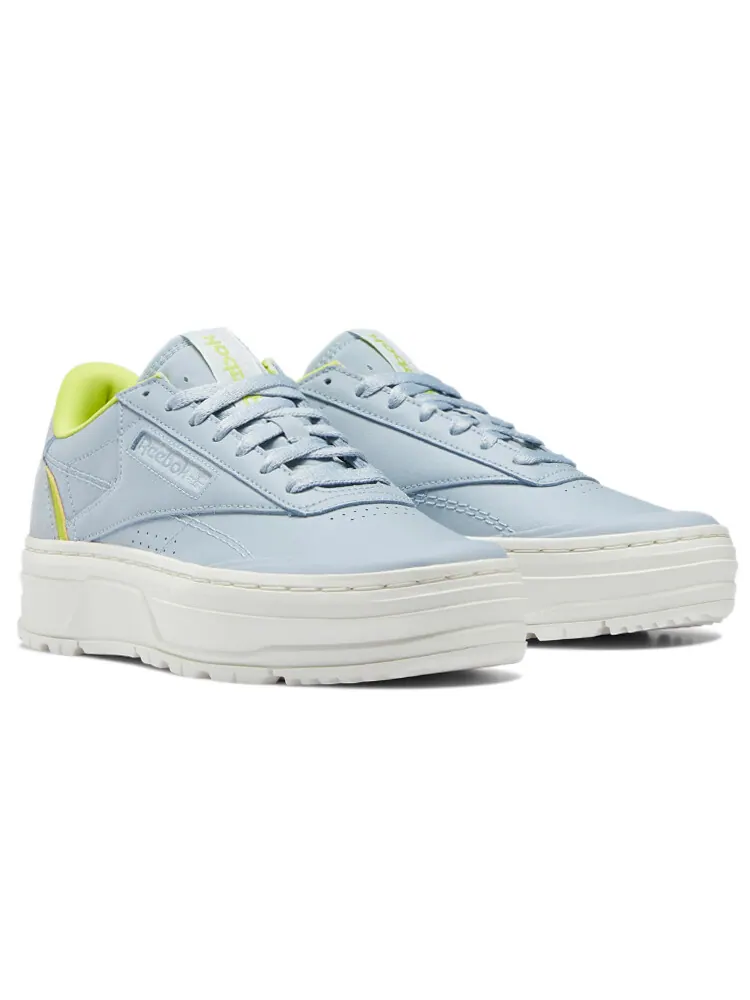 Reebok Club C Women's Double Geo 'Gable Grey Acid Yellow' — изображение 3 из 5