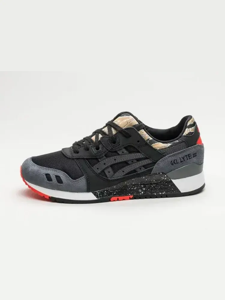 Кроссовки gel lyte 3 'black camo' Asics — изображение 3 из 4, черный
