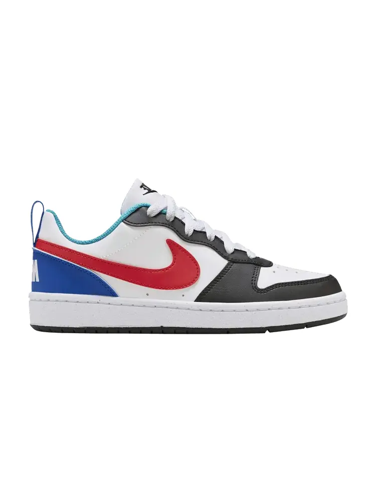 Кроссовки Nike Court Borough Low Recraft GS 'White Red Blue' — изображение 1 из 1, белый/красный/белый