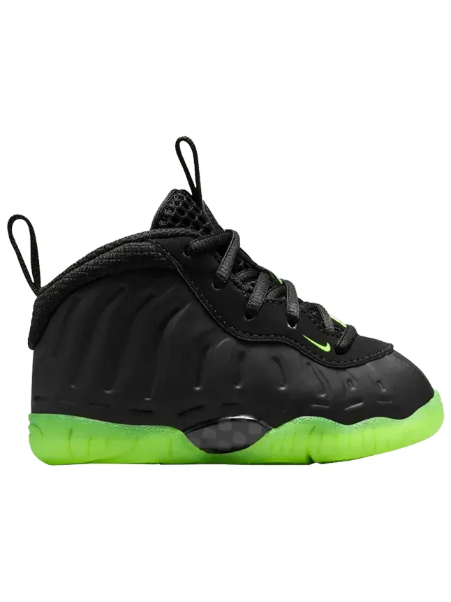Кроссовки Nike Little Posite One TD 'Black Volt' — изображение 1 из 1, черный
