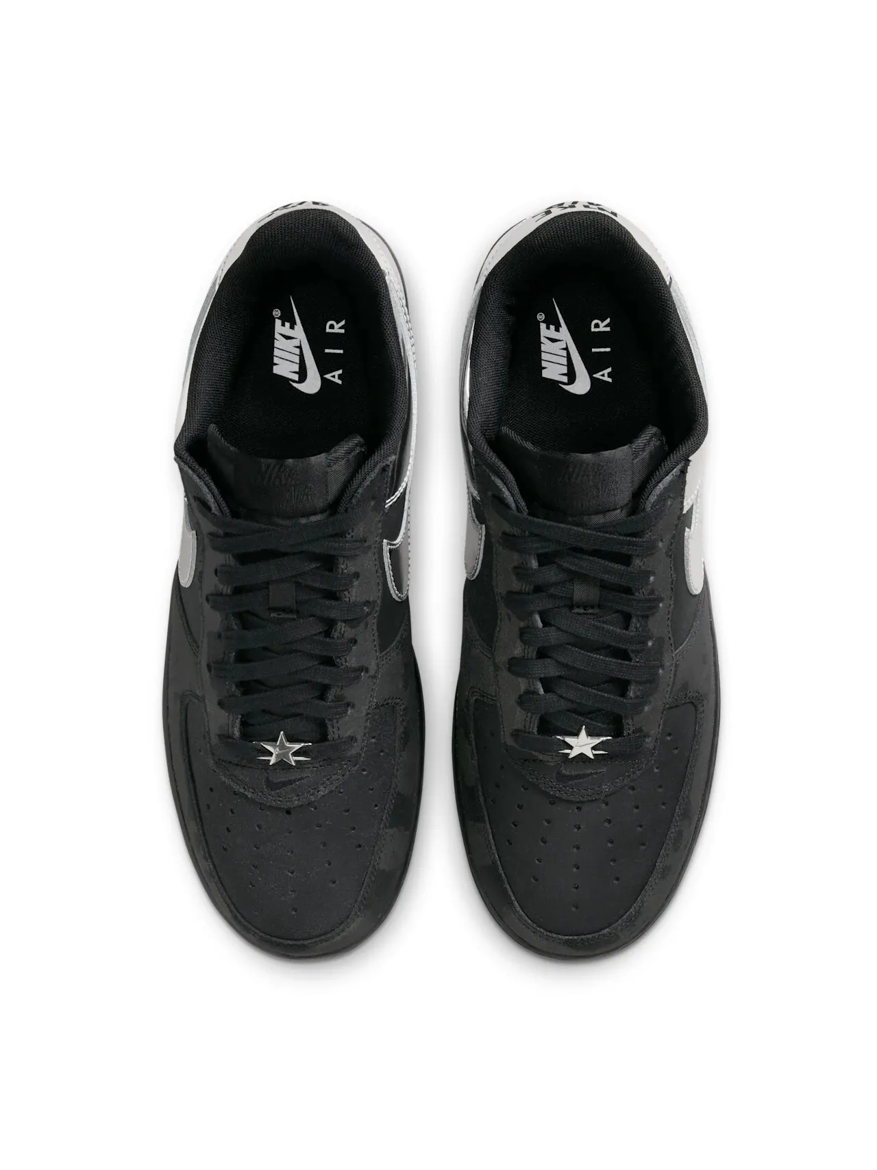 Кроссовки унисекс Nike Air Force 1 Low — изображение 3 из 12, черный/серебряный